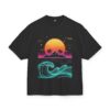 17007188899044387088_2048.jpeg Retro Neon Sunset Wave T-Shirt | Vaporwave Tropical Graphic Tee