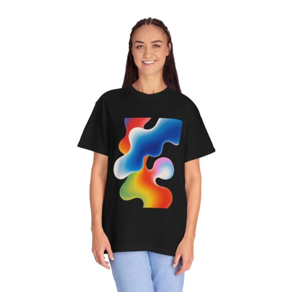 Liquid Flow Abstract Unisex Garment-Dyed Tee