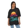6686354061505159484_2048.jpeg Retro Neon Sunset Wave T-Shirt | Vaporwave Tropical Graphic Tee
