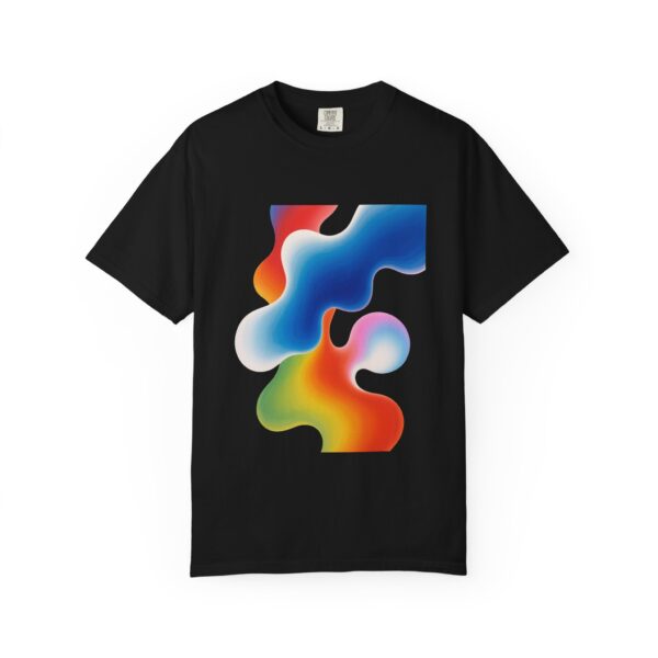 Liquid Flow Abstract Unisex Garment-Dyed Tee