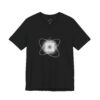Minimalist Atom Orbital Jersey Tee | Science-Inspired Graphic Apparel