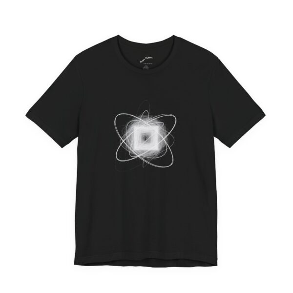 Minimalist Atom Orbital Jersey Tee | Science-Inspired Graphic Apparel