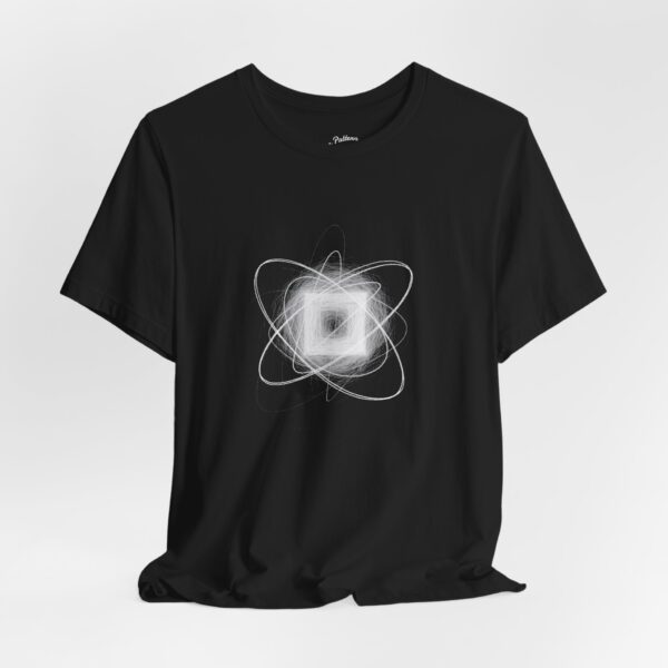 Minimalist Atom Orbital Jersey Tee | Science-Inspired Graphic Apparel