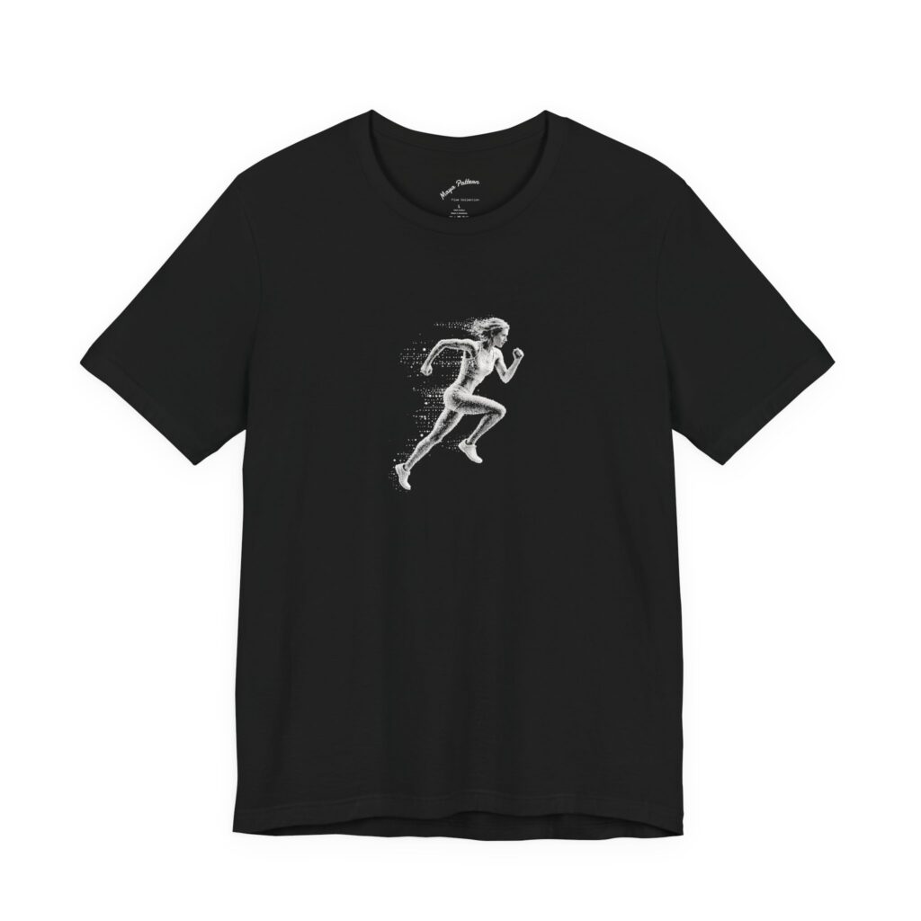 Dynamic Runner Jersey Tee | Minimalist Athletic Graphic