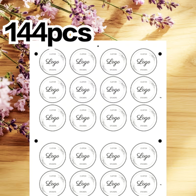 Full sheet with 144 stickers