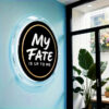 custom_merch_goods_rest_35_04_06_2026 Neon-style "My Fate is Up to Me" acrylic sign